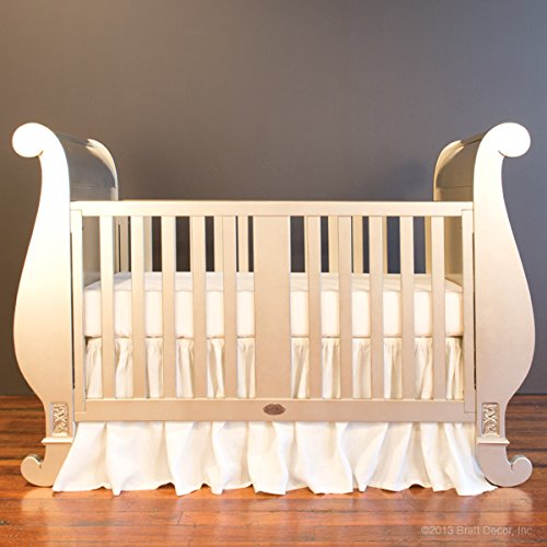 Bratt Decor chelsea sleigh crib antique silver