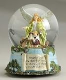 Pack Of 2 Guardian Angel Musical Jesus Loves Me Water Globes 5.5