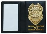 Resident Evil Stars Badge & Leather Wallet Set Prop Replica NEW S.T.A.R.S.