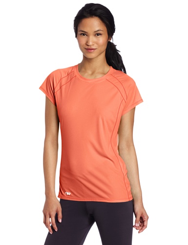Outdoor Research Women's Echo Short Sleeve T-Shirt, Flamingo, X-Large On Sale