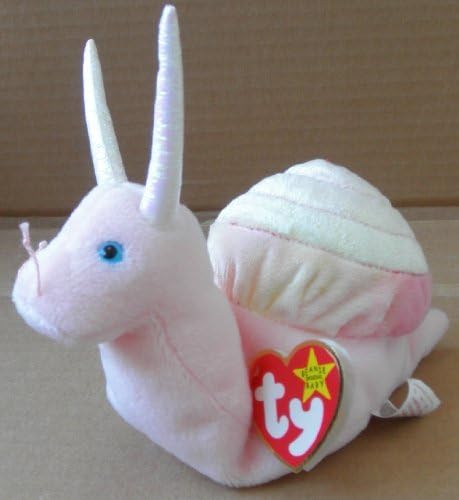 TY Beanie Babies Swirly the Snail Plush Toy Stuffed Animal