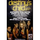 Destiny's Child ~ Beyonce Knowles, Kelly Rowland, Michelle Williams, Letoya Luckett ~ Rare Classic Concert Promo Ad Giant Poster Print ~ Approx 40 X 55 Inches