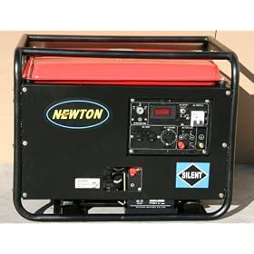 New Newton 6500 Watt Semi-Silent Enclosure Gasoline Generator 120/240v - Key Start