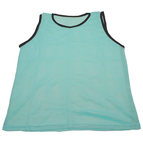 BlueDot Trading 12 green adult sports pinnies-12 scrimmage training vests