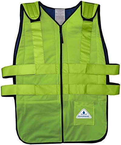 TechKewl Cooling Vest - Phase Change Tech that will change your mind about the heat! - HI-VIZ YELLOW-LRG/XL