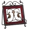 Iron Leaf Scroll Kitchen Cookbook Stand