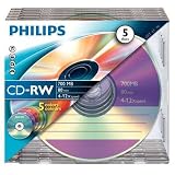 Philips CD-RW 700MB 80-Min 4-12x Speed Re-Writeable Discs