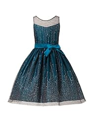 Girls Mesh Glittering  Dress