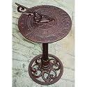 Sundial bronze cast aluminum iron decorative outdoor garden