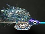 NEW FLIES Pearlescent Nuclee-r UVA Holographic & Glow in Dark Sinking Sharkskin Head Tube & Trolling Boogie Fly #148