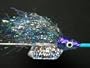 NEW FLIES Pearlescent Nuclee-r UVA Holographic & Glow in Dark Sinking Sharkskin Head Tube & Trolling Boogie Fly #148