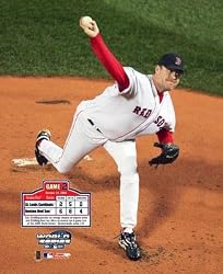 2004 World Series Boston Red Sox Curt Schilling Game 2 8x10 Photo
