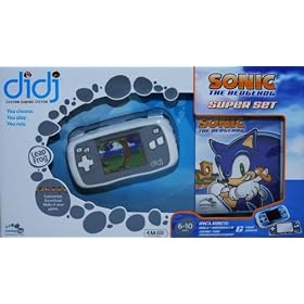 LeapFrog Didj Custom Gaming System Super Set - BONUS Sonic the Hedgehog Game and 2 Skins