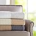 Amazon Brand – Pinzon Reversible Square Matelasse Coverlet, Queen, Grey/Camel