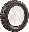Shepherd 9611 7-Inch x 1-1/2-Inch Plastic Hub Semi-Pneumatic Rubber Diamond Tread Replacement Wheel With 1/2-Inch Bore