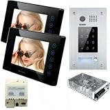 Buy 2-Wire 2 monitor Video Intercom Backlit Keypad Door Phone - Flush by VT
