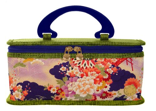 Cris Notti Green Kimono Toiletry Case (medium)