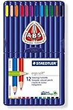 Staedtler Ergosoft Colored Pencils, Set of 12 Colors in Stand-up Easel Case (157SB12)