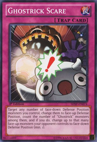 Yu-Gi-Oh! - Ghostrick Scare (SHSP-EN074) - Shadow Specters - 1st Edition - Common