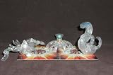 Bakugan Lot~3 New Loose B3 Bakucrystal Bakugan -Crystal Clear Freezer 740G, Abis Omega 560G and Atmos 540G ~Comes with 3 Metal Gate Cards and 3 Ability Cards