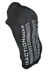 TractionSocks Non-Slip Organic Cotton Socks - Value Pack of Three Pair