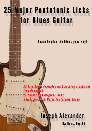 25 Major Pentatonic Scale Licks for Blues Guitar