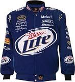 Kurt Busch #2 Miller Lite Blue Cotton Twill Jacket