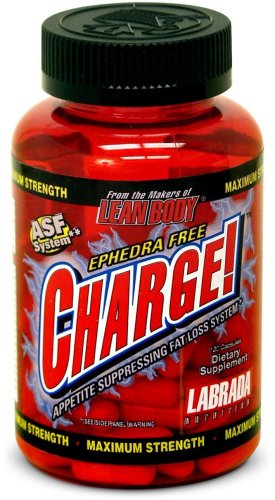 Labrada Nutrition Charge! Appetite Suppressing Fat Burner Capsules, 120-Count Capsules
