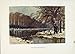 C1920 Painting By Haslehust Hampton Court Long Water
