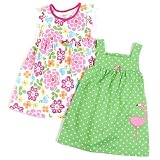 Carter's Girls 2 Pack Dress Set Flamingo Green Floral (18 Months)