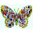 Migration Shaped Butterfly Jigsaw Puzzle by Ron Jenkins 1000pc