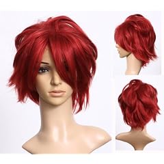 Cosplayland C114 kurz skipy dunkel rot hitzefest Cosplay Fasching Per�cke