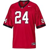 Nike Georgia Bulldogs #24 Red Replica Football Jersey