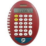 Miami Dolphins Brown Football Pro-Grip Calculator