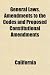 General Laws, Amendments to the Codes and Proposed Constitutional Amendments