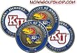 (4) Kansas Jayhawks Golf Ball Markers