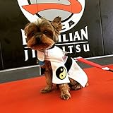 New Item DogGi Jiu Jitsu Judo Karate Martial Arts Dog Gi Kimono (SMALL, WHITE)