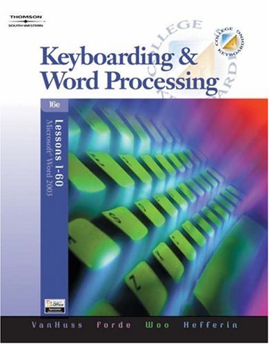 Keyboarding & Word Processing, Lessons 1-60 (with Data CD-ROM)
