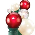 Pearl Alternating String Lights - Red/ White/ Clear