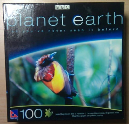 PLANET EARTH 100 PIECE PUZZLE "JUNGLES" (MALE MAGNIFICENT BIRD OF PARADISE)