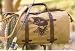 Rugged Canvas Duffle Bag Embroidered with a Bass