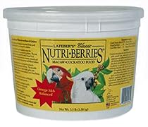 Lafeber's Classic Nutri-Berries for Macaw / Cockatoo 3.5 lb. Tub
