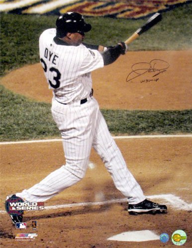 Jermaine Dye Chicago White Sox - World Series - Autographed 16x20 Photograph with WS MVP Inscription