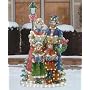 48" Christmas Caroler Family By Lamp Post Lighted Outdoor Yard Art