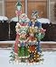 Outdoor Living : 48' Christmas Caroler Family By Lamp Post Lighted Outdoor Yard Art