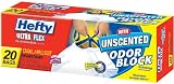 Hefty E80620 13-Gallon Hefty Ultra Flex Trash Bags, 20 Count