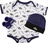 Baltimore Ravens Newborn 0-3 Month Booty Gift Set