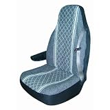 Allison 65-1920GRY Gray Diamond Back Large Bucket Seat Cover - Pack of 2
