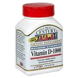21st Century Vitamin D, 1000iu, 110 Tablets (Pack of 4)