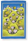 Linen Tea Towel Counting Sheep
